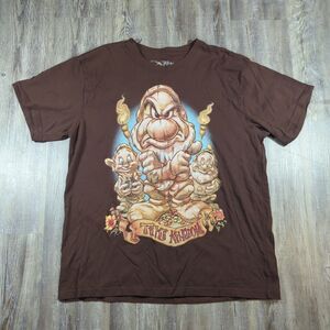 Disney Store Studio Collection Tiki Kingdom Grumpy Seven Dwarfs T-Shirt Large